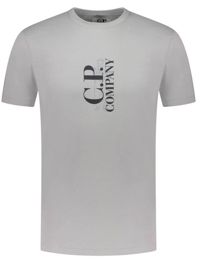 30/1 Jersey British Sailor Short Sleeve T-Shirt Grey - CP COMPANY - BALAAN 1