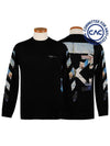 Men's Color Arrow Long Sleeve T-Shirt Black - OFF WHITE - BALAAN 3