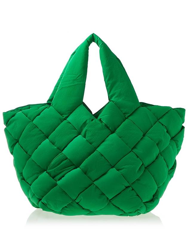 Nylon Padded Tote Bag Green - BOTTEGA VENETA - BALAAN.