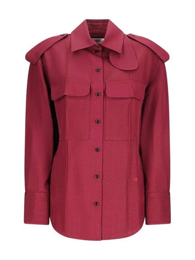 SHIRT WITH EMBROIDERY - VICTORIA BECKHAM - BALAAN 1