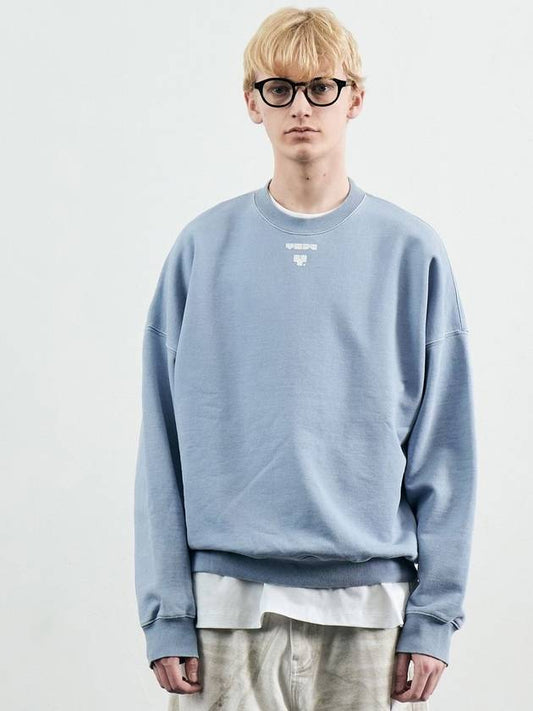 Y PIGMENT OVER SWEATSHIRT BLUE - YCW - BALAAN 1