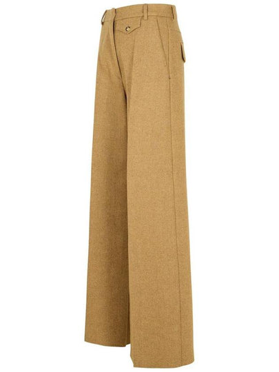 Sportmax 'Hearing' Brown Wool Blend Pants - MAX MARA SPORTMAX - BALAAN 2