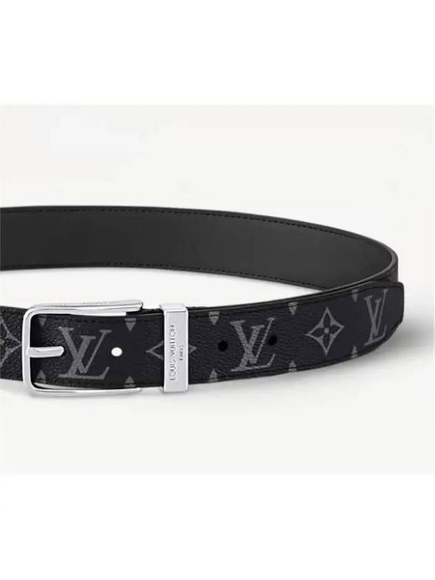 Pont Neuf 35mm Leather Belt Black - LOUIS VUITTON - BALAAN 4