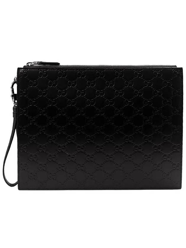 Signature Cima Clutch Bag 779885 CWC1N 1000 Black - GUCCI - BALAAN 8