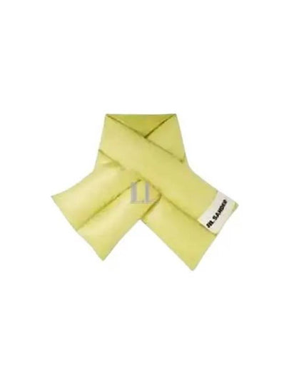 Logo Patch Down Scarf Green - JIL SANDER - BALAAN 2