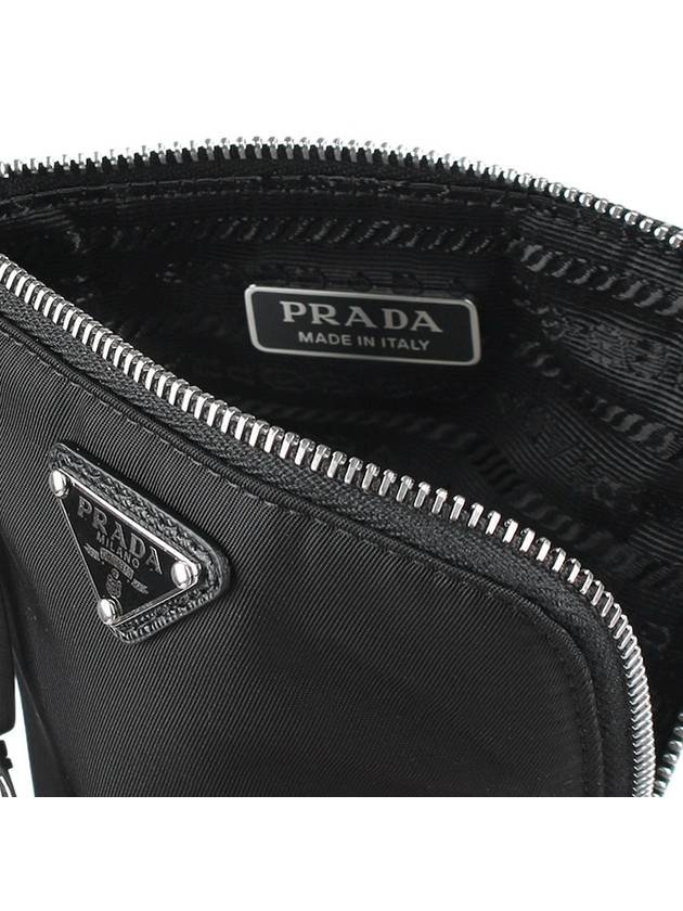 Nylon Lanyard Strap Pouch Bag Black - PRADA - BALAAN 11