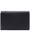 Folded Grain Leather Multi Card Wallet Black - MULBERRY - BALAAN 5