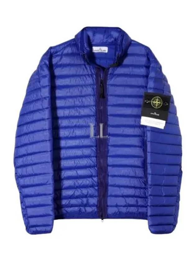 Men's Wappen Patch Padded Jacket Blue - STONE ISLAND - BALAAN 2