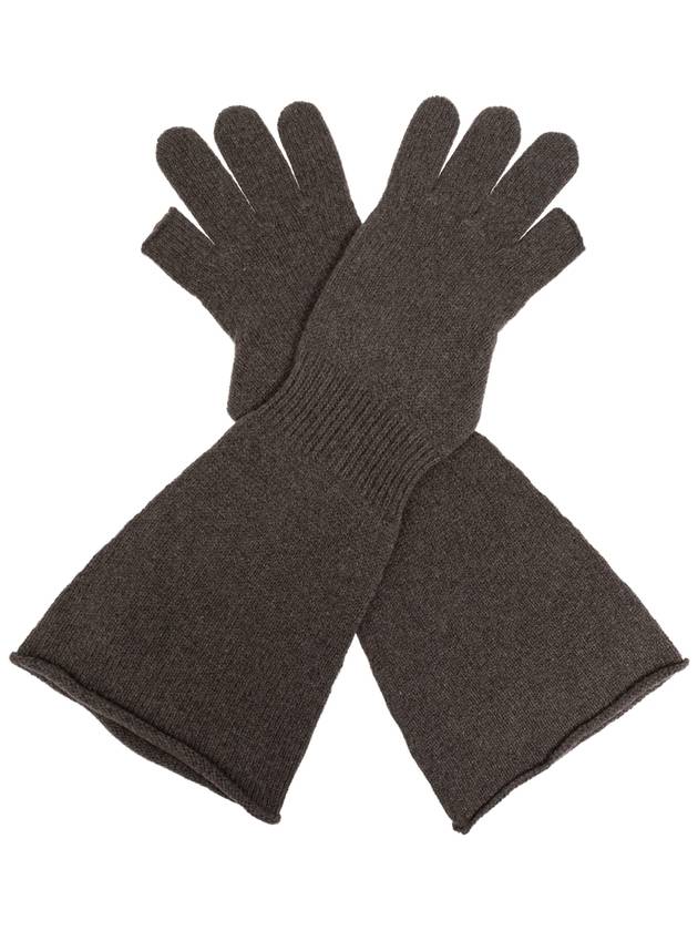 Rick Owens Long Gloves, Women's, Brown - RICK OWENS - BALAAN 3