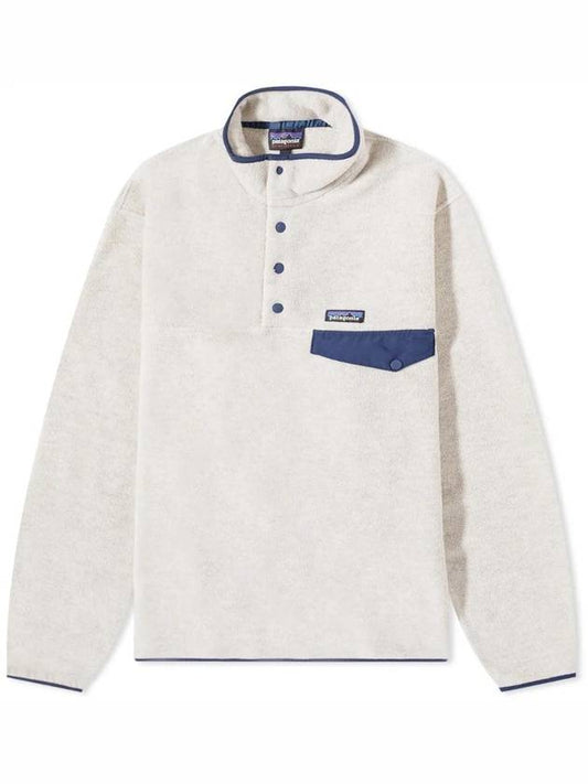 Synchilla Snap T Button Pullover Long Sleeve T-Shirt Oatmeal - PATAGONIA - BALAAN 1