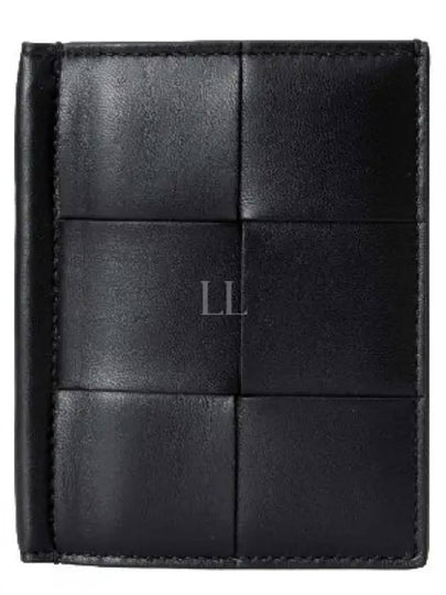 Cassette Slim Flap Card Wallet Black - BOTTEGA VENETA - BALAAN 2