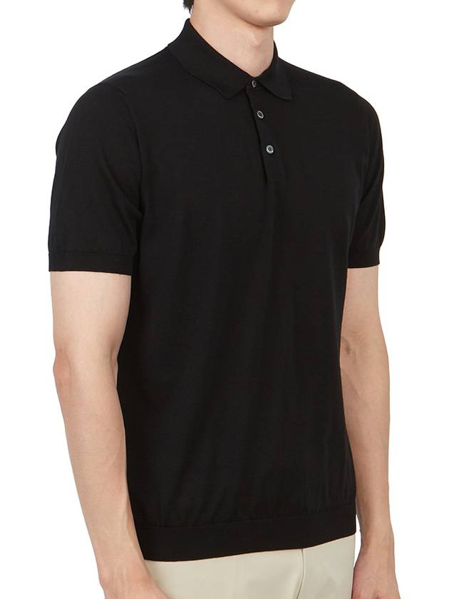 Men's Cotton Polo Shirt Black - DRUMOHR - BALAAN 4