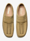 Wallabee Weaver Maple Suede Loafers Beige - CLARKS - BALAAN 7