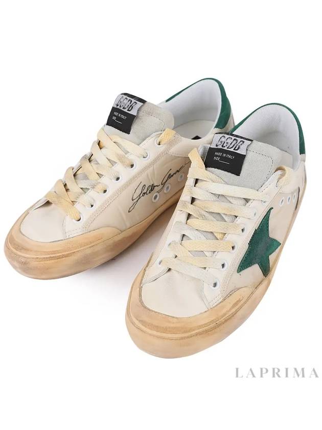 Superstar Low Top Sneakers Green Beige - GOLDEN GOOSE - BALAAN 9