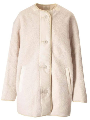 White Hiemma crew neck coat - ISABEL MARANT - BALAAN 1