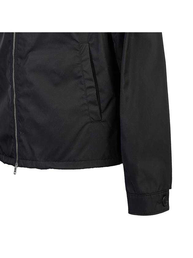 Re-Nylon Hooded Blouson Jacket Black - PRADA - BALAAN 8