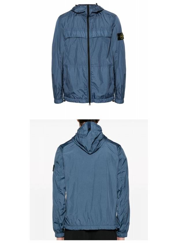 Garment Dyed Crinkle Reps R-Nylon Jacket Avio Blue - STONE ISLAND - BALAAN 5