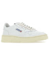 Medalist Leather Low Top Sneakers White - AUTRY - BALAAN 3