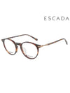 Glasses Frame VES A86F 0722 Round Titanium Men Women - ESCADA - BALAAN 1