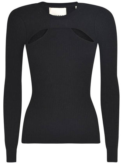 Women's Zana Merino Wool Knit Top Black - ISABEL MARANT - BALAAN 2