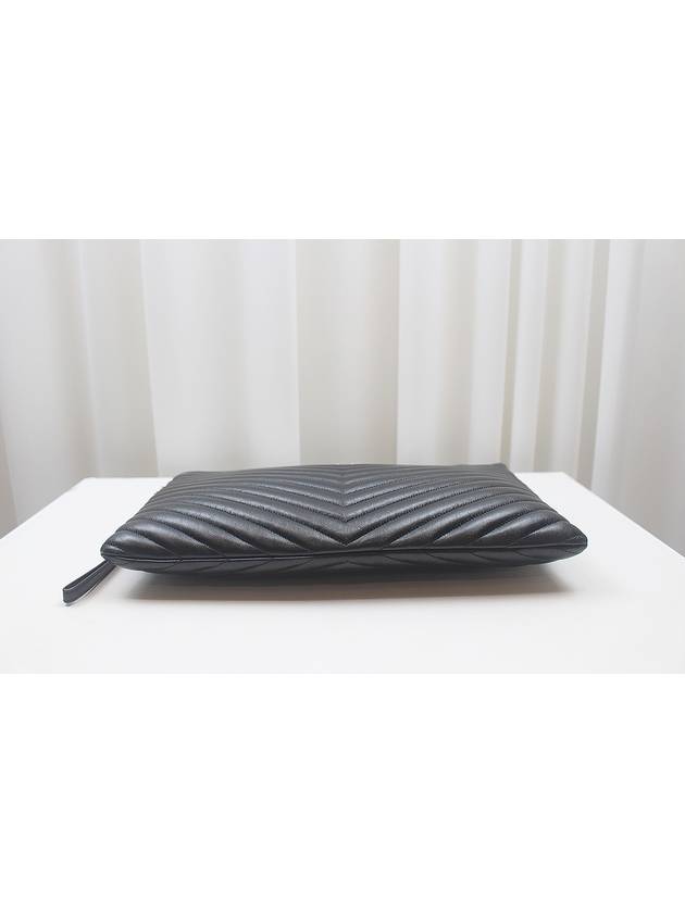 Matelasse large strap clutch black 440222 - SAINT LAURENT - BALAAN 5