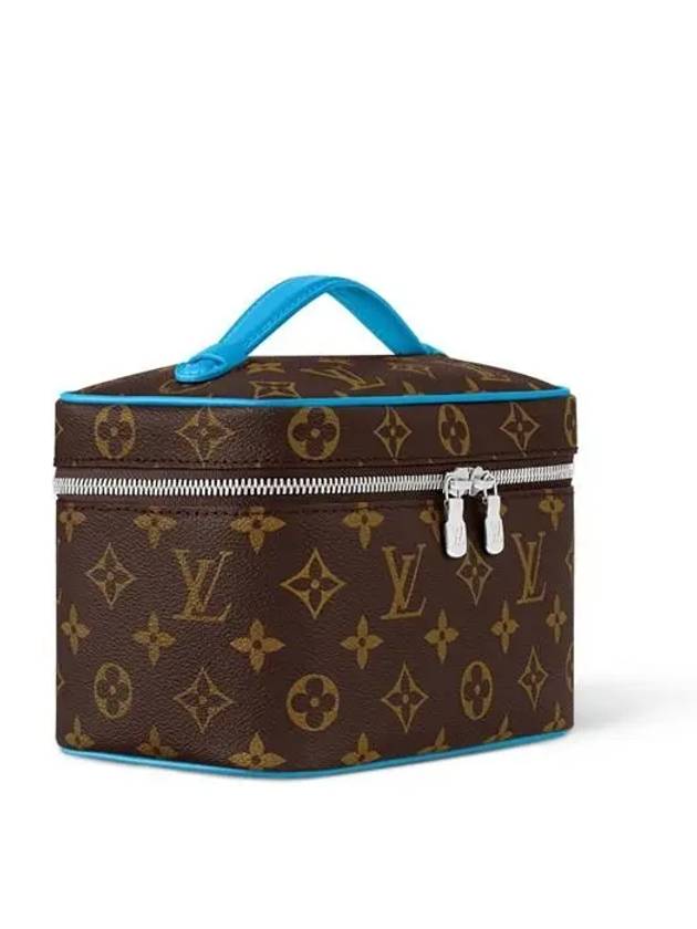 Louis Vuitton Nice Mini Gaston Blue Brown - LOUIS VUITTON - BALAAN 3