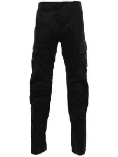 Stretch Sateen Ergonomic Lens Double Cargo Straight Pants Black - CP COMPANY - BALAAN 2