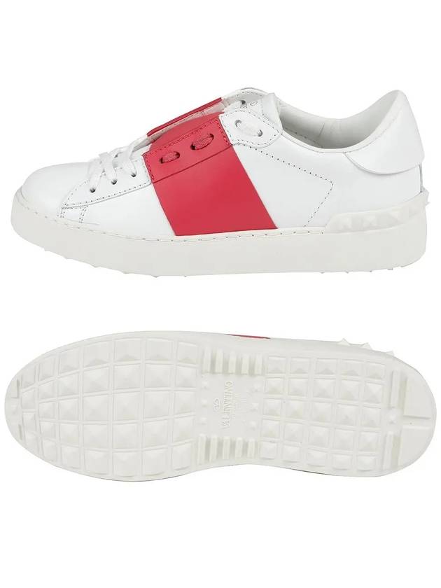 Hidden Low Top Sneakers White Pink - VALENTINO - BALAAN 7