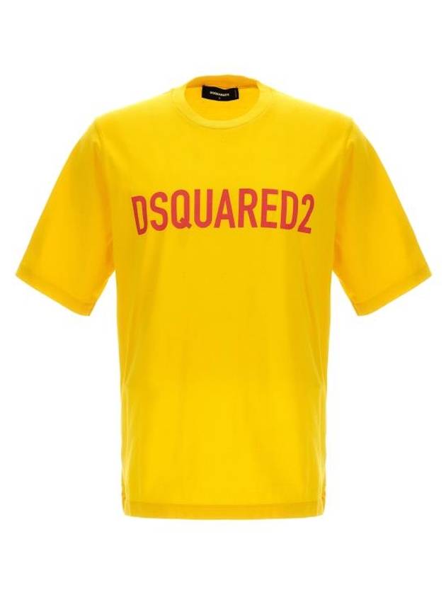 short sleeve t-shirt S74GD1122S24321173 Yellow - DSQUARED2 - BALAAN 1