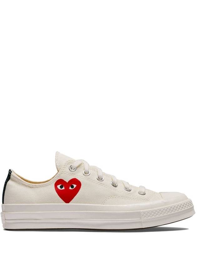 COMME DES GARÇONS PLAY CONVERSE LOW TOP SMALL RED HEART - COMME DES GARCONS PLAY - BALAAN 1