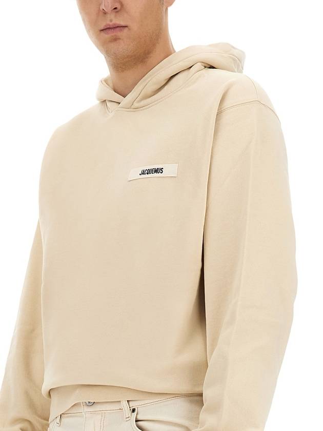 Le Gros Grain Hoodie Beige - JACQUEMUS - BALAAN 5