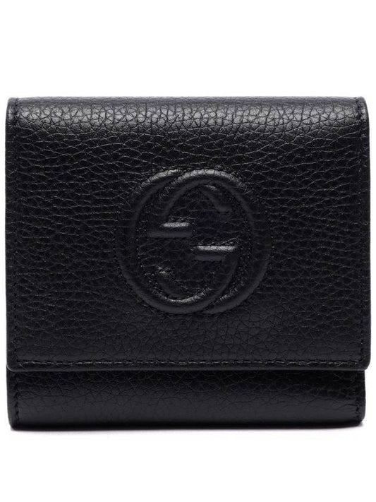 Soho 3-fold bifold wallet black - GUCCI - BALAAN 1