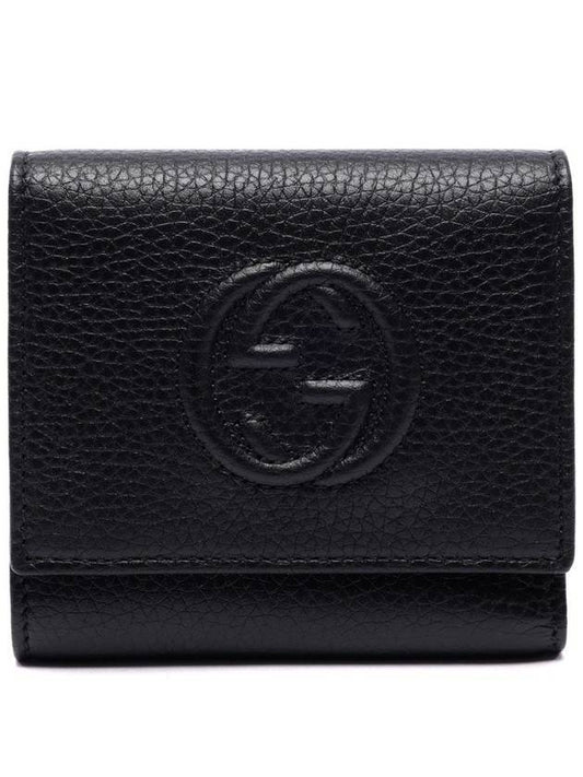 Soho 3-Tier Half Wallet Black - GUCCI - BALAAN 1