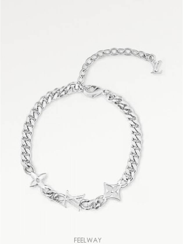 MNG Row Bracelet Silver - LOUIS VUITTON - BALAAN 3