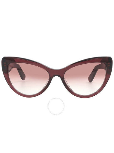 Salvatore Ferragamo Burgundy Gradient Butterfly Ladies Sunglasses SF930S 606 56 - SALVATORE FERRAGAMO - BALAAN 1