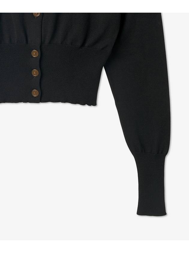 Bea Cropped Cardigan Black - VIVIENNE WESTWOOD - BALAAN 4