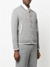 Anchor Jacquard 4-Bar Bomber Jacket Light Grey - THOM BROWNE - BALAAN 3