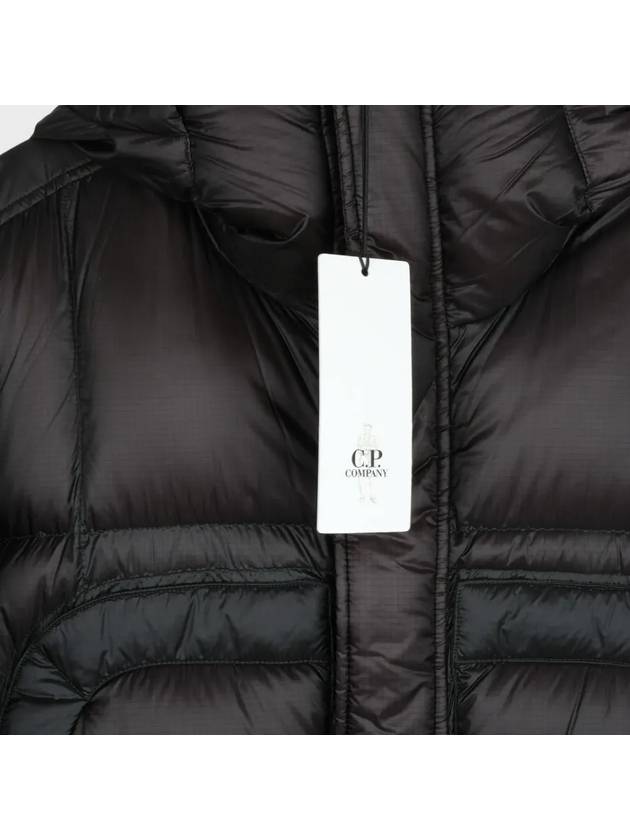 D.D. Shell Hooded Long Down Padding Black - CP COMPANY - BALAAN 5