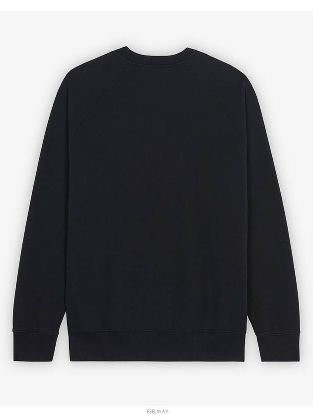 Monochrome Fox Head Patch Classic Sweatshirt Black - MAISON KITSUNE - BALAAN 3