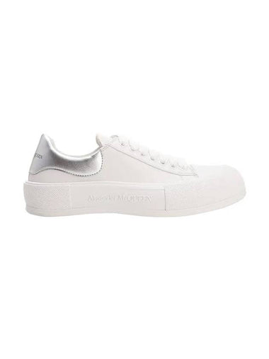 Deck Slim Sole Low Top Sneakers White - ALEXANDER MCQUEEN - BALAAN 1