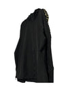 Knit Nylon Track Jacket Black - VERSACE - BALAAN 3