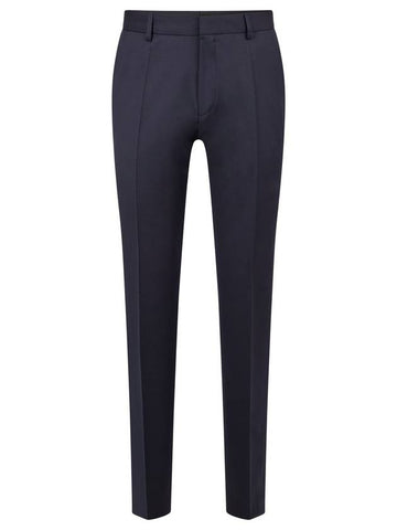 Men's Virgin Wool Surge Slim Fit Slacks Navy - HUGO BOSS - BALAAN.