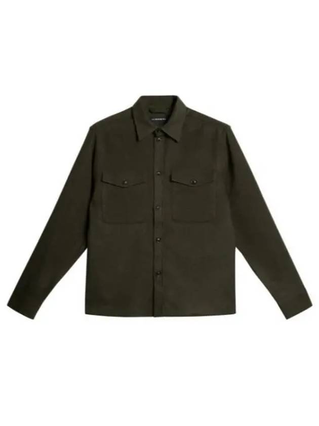 FLAT WOOL OVERSHIRT FMOS11454 M354 Men s - J.LINDEBERG - BALAAN 2