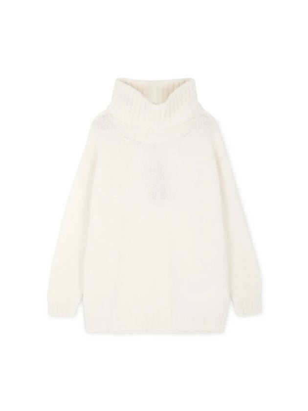 Women's Raveno Knit Turtleneck Ivory - MAX MARA - BALAAN 2