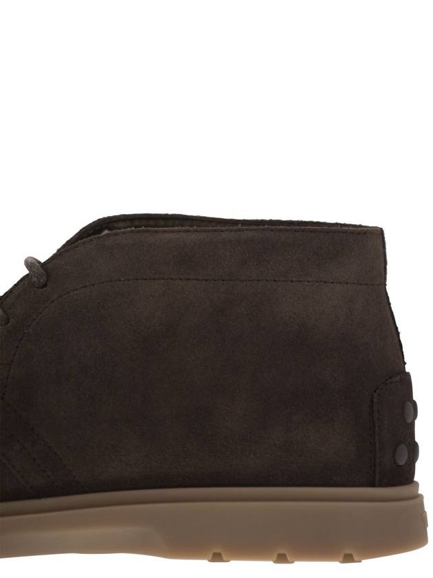 Suede Desert Winter Boots Brown - TOD'S - BALAAN 8