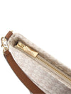 Townsend Small Empire Signature Logo Cross Bag White - MICHAEL KORS - BALAAN 6