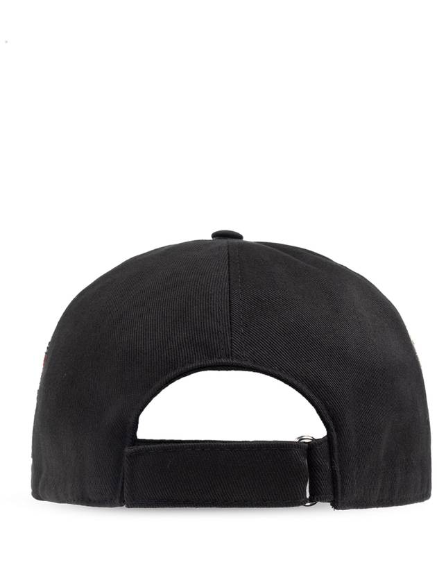 Iceberg Cap With Logo, Men's, Black - ICEBERG - BALAAN 3