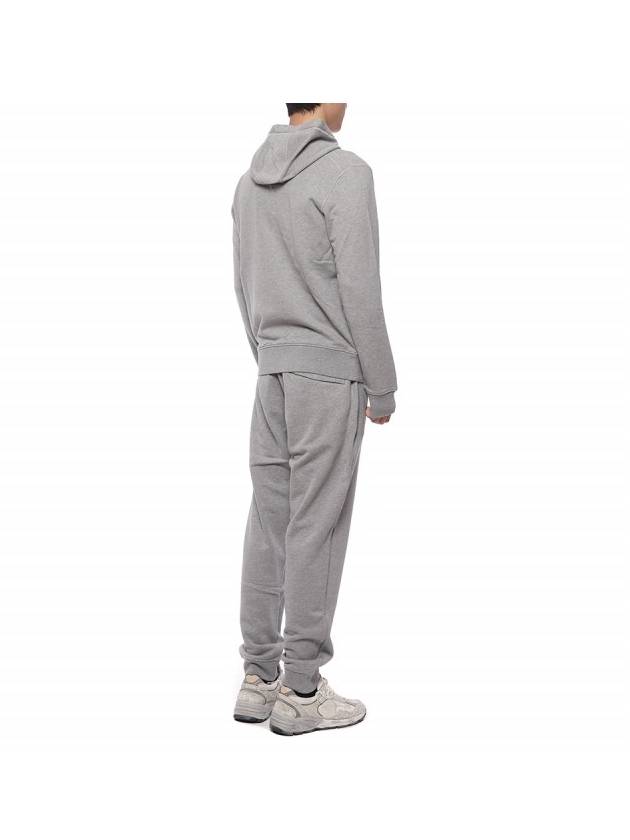 Garment Dyed Cotton Fleece Cargo Truck Pants Melange Grey - STONE ISLAND - BALAAN 7