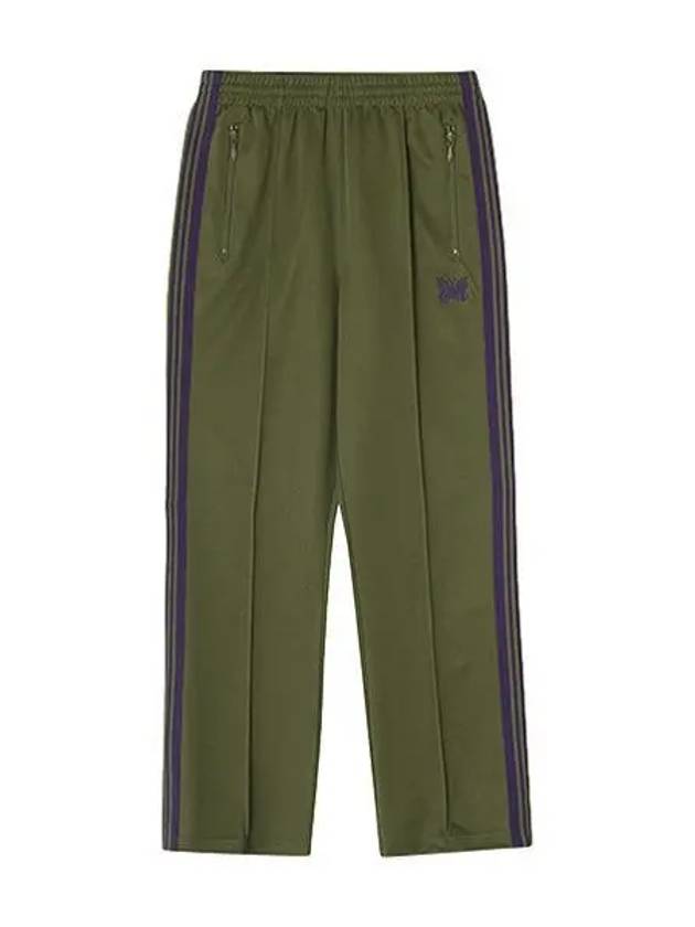 OT228 B Olive Poly Smooth Narrow Track Pants Men s Long 1139019 - NEEDLES - BALAAN 1