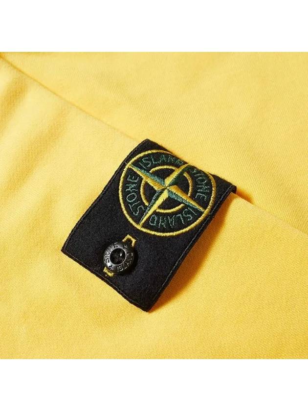 Wappen Patch Crew Neck Sweatshirt Yellow - STONE ISLAND - BALAAN 3